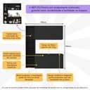 Ver imagem 3 de Armário de Cozinha Compacta com Balcão Linea Fit 4 Portas Multimóveis Mp2218 Preto