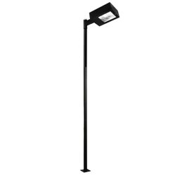 Poste Iluminaçao Publica 3 Metros Aço Pintura Eletrostatica Suporte Luminaria Refletor Residencial C - 2
