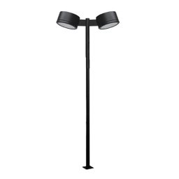 Poste Iluminaçao Publica 3 Metros Aço Pintura Eletrostatica Suporte Luminaria Refletor Residencial C - 5