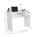 Ver imagem 3 de Escrivaninha Branca Moderna para Quarto e Home Office