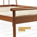 Ver imagem 6 de Conjunto Cama de Casal em Aço e 1 Mesa de Cabeceira em Aço Begônia CabeCasa MadeiraOriginals Laranja/Cobre