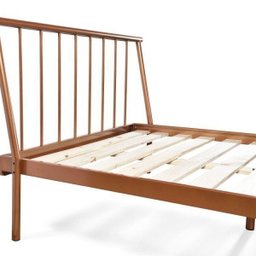 Conjunto Cama de Casal em Aço e 1 Mesa de Cabeceira em Aço Begônia CabeCasa MadeiraMadeira - 12
