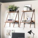 Ver imagem 1 de Conjunto de 2 Mesas de Cabeceira em Aço Begônia CabeCasa MadeiraOriginals