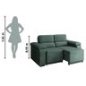 Sofá Retrátil Fox 2 Lugares 1,50m em Suede - 5