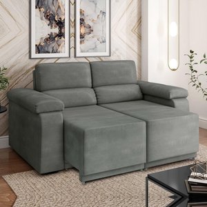 Sofá Retrátil Fox 2 Lugares 1,50m em Suede