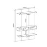 Painel para TV até 50 Polegadas com 2 Nichos Mister - 3