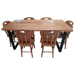 Conjunto de Mesa Jantar 160x80 com 6 Cadeiras Anatômicas - Dg Móveis - 3