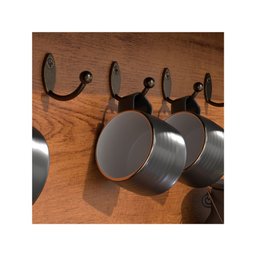 Aparador Cantinho do Café Flow Buffet com 2 Portas com Pés Pinus - Off White com Freijó - 9