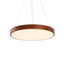 Ver imagem 1 de Lustre Pendente Nordecor Oris 2455 60cm Imbuia Led Bivolt