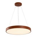 Ver imagem 3 de Lustre Pendente Nordecor Oris 2455 60cm Imbuia Led Bivolt