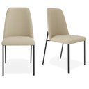 Ver imagem 1 de Kit 2 Cadeiras Estofadas Lucy Aço Carbono