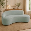 Ver imagem 1 de Sofá Luxuoso Sala de Estar 150cm Lado Direito Bouclé Solenne