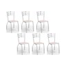 Kit 6 Cadeiras Sala Jantar Portugal C007 6 Un Cromada/branco 106 - Kappesberg - 1