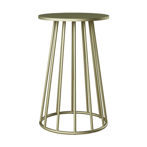 Base Cone Mesa Jantar Cozinha Aço para Tampo Vidro ou Madeira 50cm