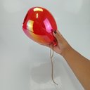 Ver mais imagens de Vaso Decorativo de Cerâmica Vermelho 11x15x20cm Enfeite Sala Mesa Estante Flores