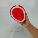 Ver imagem 7 de Vaso Decorativo de Cerâmica Vermelho 11x15x20cm Enfeite Sala Mesa Estante Flores