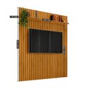 Ver imagem 2 de Painel Ripado para TV até 65 Polegadas MDF 160CMX220CM 1 Prateleira em Roma