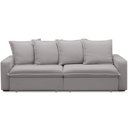 Ver imagem 3 de Sofá Retrátil Reclinável para Sala de Estar Living 215cm Vêneto F04 Veludo Cinza - Lyam Decor