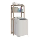 Ver imagem 3 de Gabinete Banheiro Moderno Armario Armazenador Suspenso Technox Marron