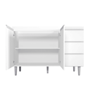 Ver imagem 5 de Balcão Gabinete de Pia para Cozinha sem Tampo 120cm Andréia Branco- Mabe Magazine