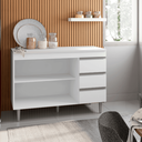 Ver imagem 3 de Balcão Gabinete de Pia para Cozinha sem Tampo 120cm Andréia Branco- Mabe Magazine