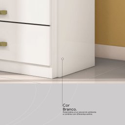 Comoda 5 Gavetas Triunfo - Nanda Decor:branco - 5