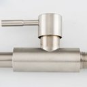 Ver imagem 2 de Kit 2 Torneiras Curva de Bancada em Aço Inox com Arejador e Giro 360° – Moderna e Durável Aço Inox
