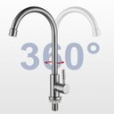 Ver imagem 7 de Kit 2 Torneiras Curva de Bancada em Aço Inox com Arejador e Giro 360° – Moderna e Durável Aço Inox