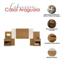 Ver imagem 4 de Cabeceira Casal Ambiente Araguaia Freijó Off White Flex - Moval
