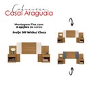 Ver imagem 5 de Cabeceira Casal Ambiente Araguaia Freijó Off White Flex - Moval