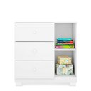 Ver imagem 4 de Cômoda Infantil Duda 91cm 100% Mdf Branco Brilho - Sallar Home