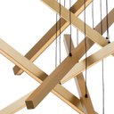 Ver imagem 3 de Lustre Pendente Newline Fit LED 716 Bivolt - Dourado 3000K Luz Amarela