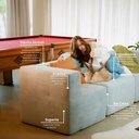 Ver imagem 3 de Sofá Modulado 3 Lugares 231cm Espuma D33 Multimóveis Cr45354 Grafite