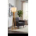 Ver imagem 4 de Luminária Abajur de Chão Viena Desmontável em Madeira para Sala