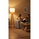 Ver imagem 3 de Luminária Abajur de Chão Viena Desmontável em Madeira para Sala