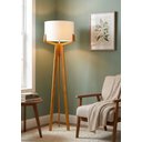 Ver imagem 1 de Luminária Abajur de Chão Viena Desmontável em Madeira para Sala