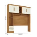 Ver imagem 3 de Guarda Roupa Smart Aereo Quarto 217 cm 4 Portas 2 Gavetas