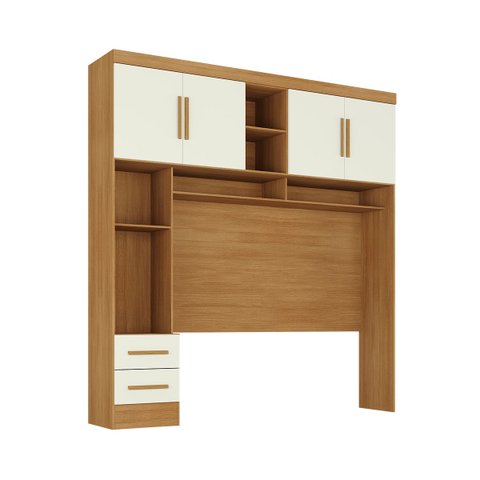 Guarda Roupa Smart Aereo Quarto 217 cm 4 Portas 2 Gavetas