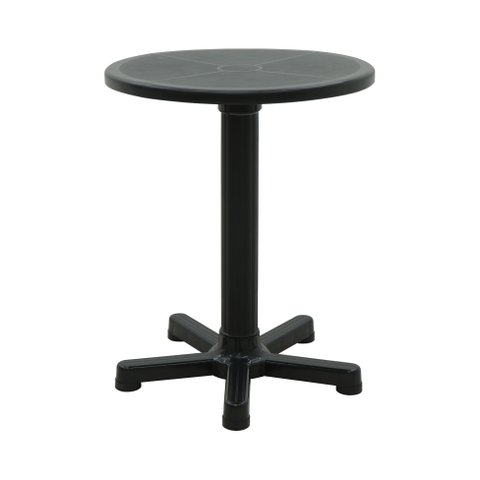 Mesa Redonda Capri Eco em Polipropileno Preto Tramontina Tramontina Delt