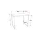 Ver imagem 2 de Kit Industrial 2 Peças com 1 Escrivaninha 90cm e 1 Estante 60cm 5 Prateleir