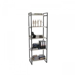 Kit Industrial 2 Peças com 1 Escrivaninha 90cm e 1 Estante  60cm 5 Prateleir - 8