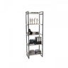 Kit Industrial 2 Peças com 1 Escrivaninha 90cm e 1 Estante  60cm 5 Prateleir - 8