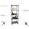 Kit Industrial 2 Peças com 1 Escrivaninha 90cm e 1 Estante  60cm 5 Prateleir - 11