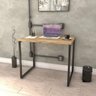 Kit Industrial 2 Peças com 1 Escrivaninha 90cm e 1 Estante  60cm 5 Prateleir - 9