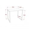 Kit Industrial 2 Peças com 1 Escrivaninha 90cm e 1 Estante  60cm 5 Prateleir - 3