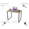 Kit Industrial 2 Peças com 1 Escrivaninha 90cm e 1 Estante  60cm 5 Prateleir - 10