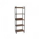 Ver imagem 5 de Conjunto Industrial 2 Peças com 1 Escrivaninha 90cm e 1 Estante 60cm 5 Prateleir Marrom