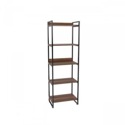 Kit Industrial 2 Peças com 1 Escrivaninha 90cm e 1 Estante  60cm 5 Prateleir - 5