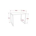 Ver imagem 2 de Conjunto Industrial 2 Peças com 1 Escrivaninha 90cm e 1 Estante 60cm 5 Prateleir Marrom