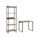 Ver imagem 6 de Kit Industrial 2 Peças com 1 Escrivaninha 90cm e 1 Estante  60cm 5 Prateleir